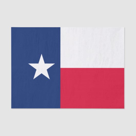 Dynamic Texas State Flag Graphic op een Tissuepapier (Voorkant)