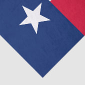 Dynamic Texas State Flag Graphic op een Tissuepapier (Detail)