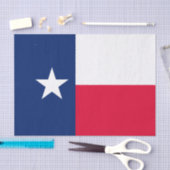 Dynamic Texas State Flag Graphic op een Tissuepapier (Craft)