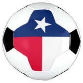 Dynamic Texas State Flag Graphic op een Voetbal (Gedraaid)