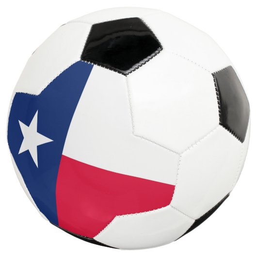 Dynamic Texas State Flag Graphic op een Voetbal (Drie kwart)