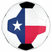 Dynamic Texas State Flag Graphic op een Voetbal (Voorkant)
