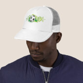 Dynamic Voetbal Green Swirl Trucker Pet (In situ)