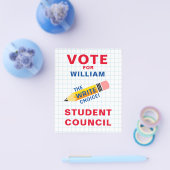 Dynamic Vote for Class President: SCHRIJF keuze Flyer (Enkel)