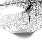 Dynamic Warp Field Decoupage Template Line Art Poster (Hoek)