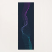 Dynamics lines blue wave yoga mat (Achterkant)