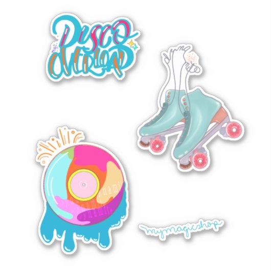 Dynamiet 3-stickerset sticker (Voorkant)