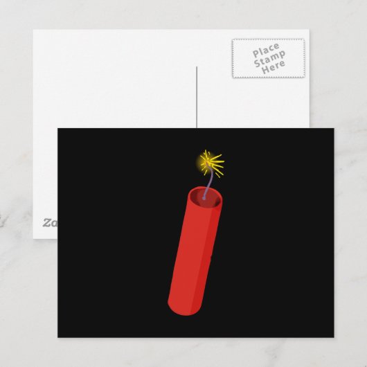 dynamiet briefkaart (Voorkant / Achterkant)