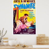 Dynamiet, Cecil B. DeMille -  klassieke film Poster (Keuken)