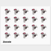 dynamiet-demon ronde sticker (Vel)
