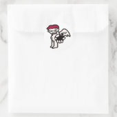 dynamiet-demon ronde sticker (Tas)