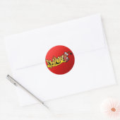 Dynamiet Ronde Sticker (Envelop)