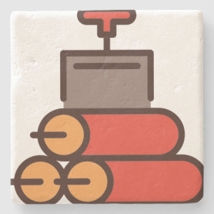 dynamiet stenen onderzetter