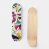 Dynamisch Abstract geometrisch Schaatsen dek Persoonlijk Skateboard (Voorkant)