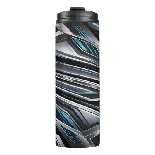 Dynamisch Abstract Ontwerp van Ineengrijpende Meta Thermosbeker (Voorkant)