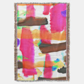 Dynamisch Abstract Patroon in Kunst Deken (Voorkant Verticaal)