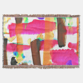 Dynamisch Abstract Patroon in Kunst Deken