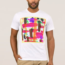 Dynamisch Abstract Patroon in Kunst T-shirt