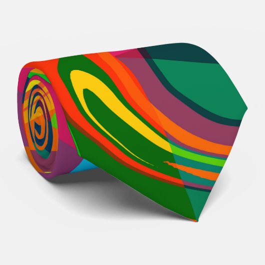 Dynamisch abstract stropdas (Opgerold)