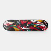 Dynamisch Abstract - Vetgedrukte Geometrische Expr Persoonlijk Skateboard (Horizontaal)