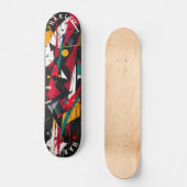 Dynamisch Abstract - Vetgedrukte Geometrische Expr Persoonlijk Skateboard (Voorkant)