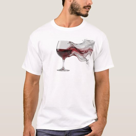 Dynamisch ABSTRACTE WIJN Visuele Vormgeving T-shirt (Voorkant)