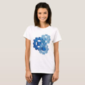 Dynamisch Blau BLUE GEAR T-shirt (Voorkant volledig)
