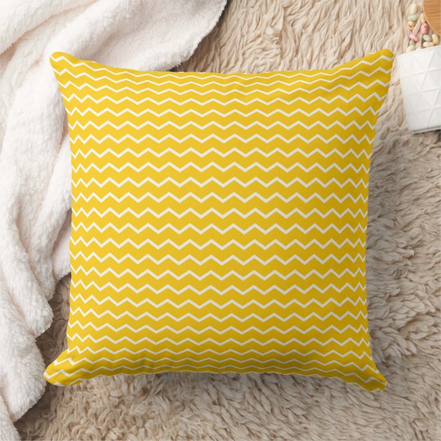 Dynamisch Chevron Golven Patroon Kussen (Deken)