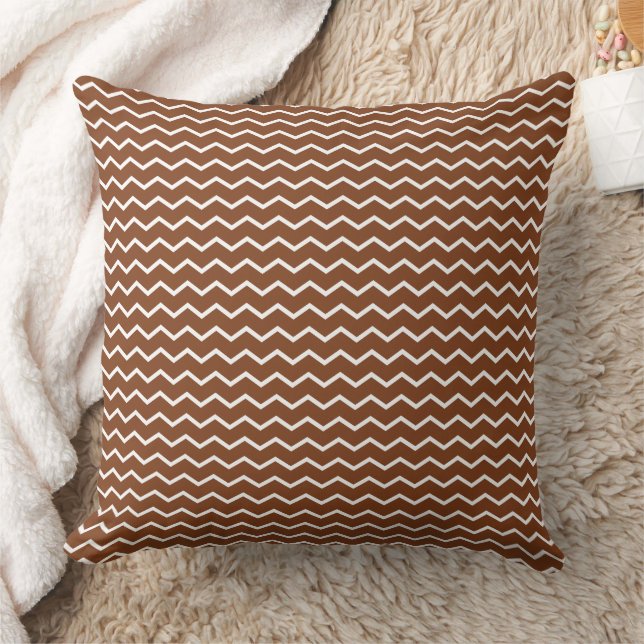 Dynamisch Chevron Golven Patroon Kussen (Deken)