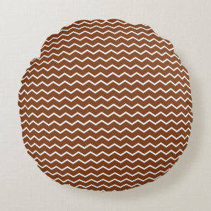 Dynamisch Chevron Golven Patroon Rond Kussen