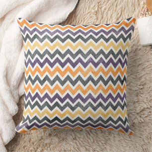Dynamisch Chevron Zigzag Naadloos Patroon Kussen