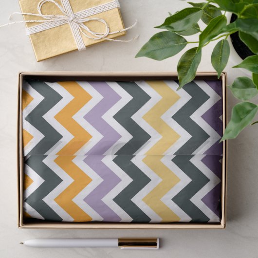 Dynamisch Chevron Zigzag Naadloos Patroon Tissuepapier (Geschenk)