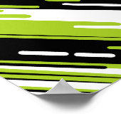 Dynamisch Diagonaal Gestreepte Abstracte Ontwerp Poster (Hoek)