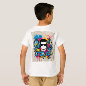 Dynamisch DJ Graffiti T-Shirt Design (Achterkant volledig)