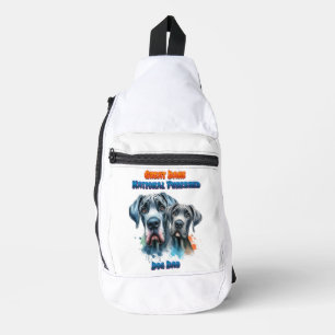 Dynamisch duo: Grote Deense nationale rasechte hon Sling Bag