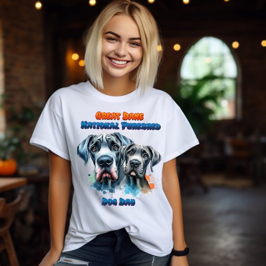 Dynamisch duo: Grote Deense nationale rasechte hon T-shirt
