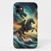 Dynamisch duo: Stormy Horseback Adventure Case-Mate iPhone Case (Achterkant)