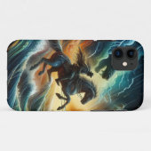 Dynamisch duo: Stormy Horseback Adventure Case-Mate iPhone Case (Achterkant (horizontaal))