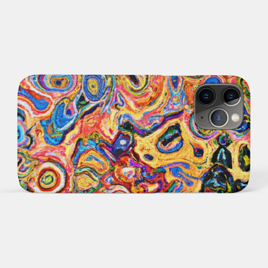 Dynamisch en levendig Abstract patroon Case-Mate iPhone Case (Achterkant (horizontaal))
