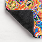 Dynamisch en levendig Abstract patroon Muismat (Hoek)