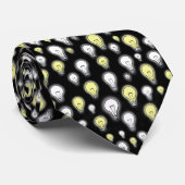 Dynamisch en uniek patroon van gloeilampen stropdas (Opgerold)