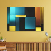 Dynamisch evenwicht opgerekt canvasprint canvas afdruk (Insitu (Woonkamer))