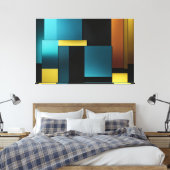 Dynamisch evenwicht opgerekt canvasprint canvas afdruk (Insitu (Slaapkamer))