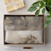 Dynamisch galopperend paard in Waterverf Tissuepapier (Geschenk)