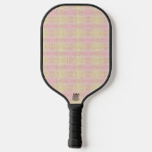 dynamisch geel-zwart patroon pickleball paddle (Achterkant)
