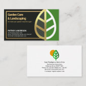 Dynamisch Gold Leaf Landscape Border Garden Design Visitekaartje (Voorkant / Achterkant)
