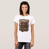 Dynamisch Goud COFFEE WINE ESPRESSO MARTINI REPEAT T-shirt (Voorkant volledig)