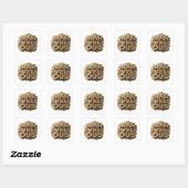 Dynamisch Goud MARVELOUS Vinyl Stijl Vierkante Sticker (Vel)