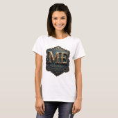 Dynamisch Goud ME EST 1991 Statement Ontwerp T-shirt (Voorkant volledig)