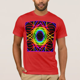 Dynamisch kleurenpatroon t-shirt
